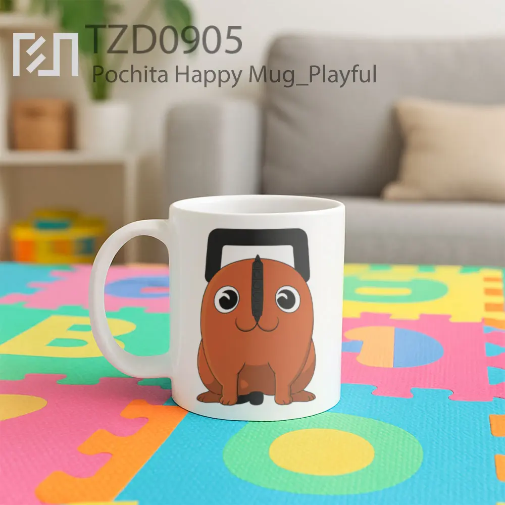 Pochita Happy Mug - All-side / Desain