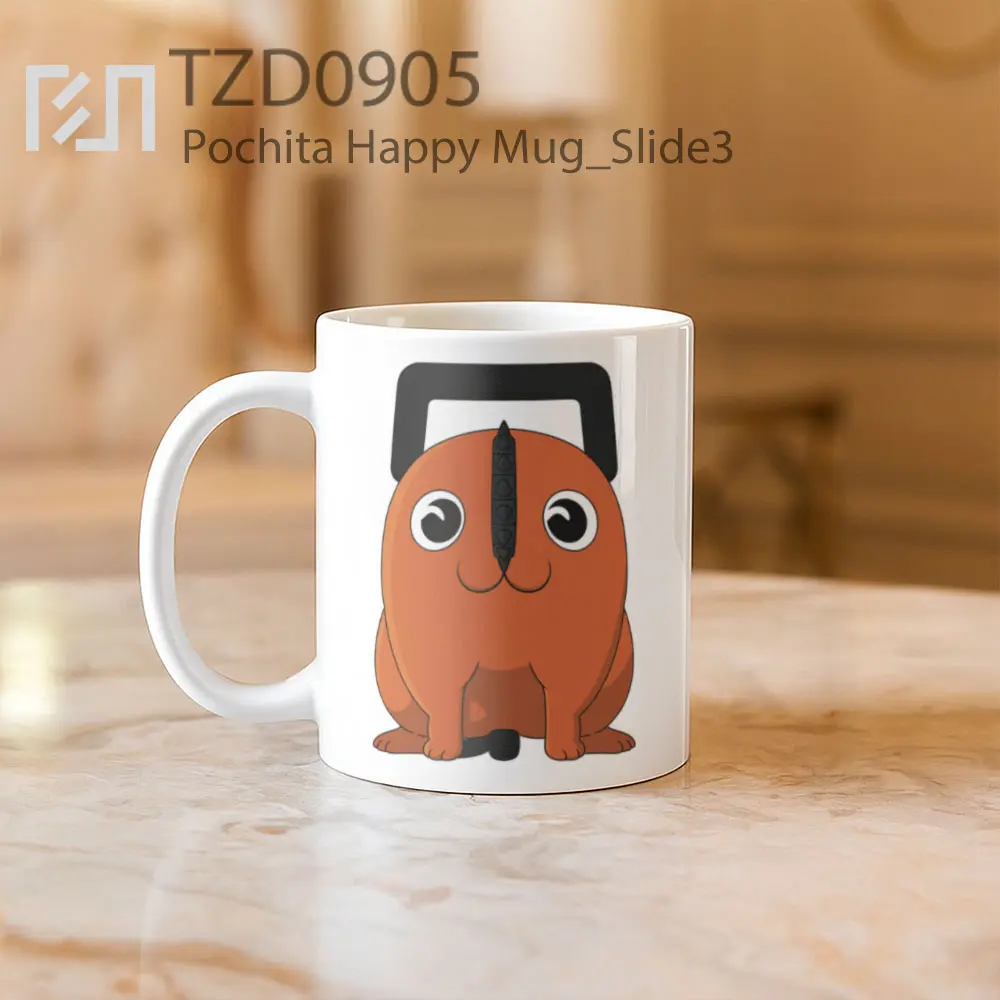 Pochita Happy Mug - All-side / Desain