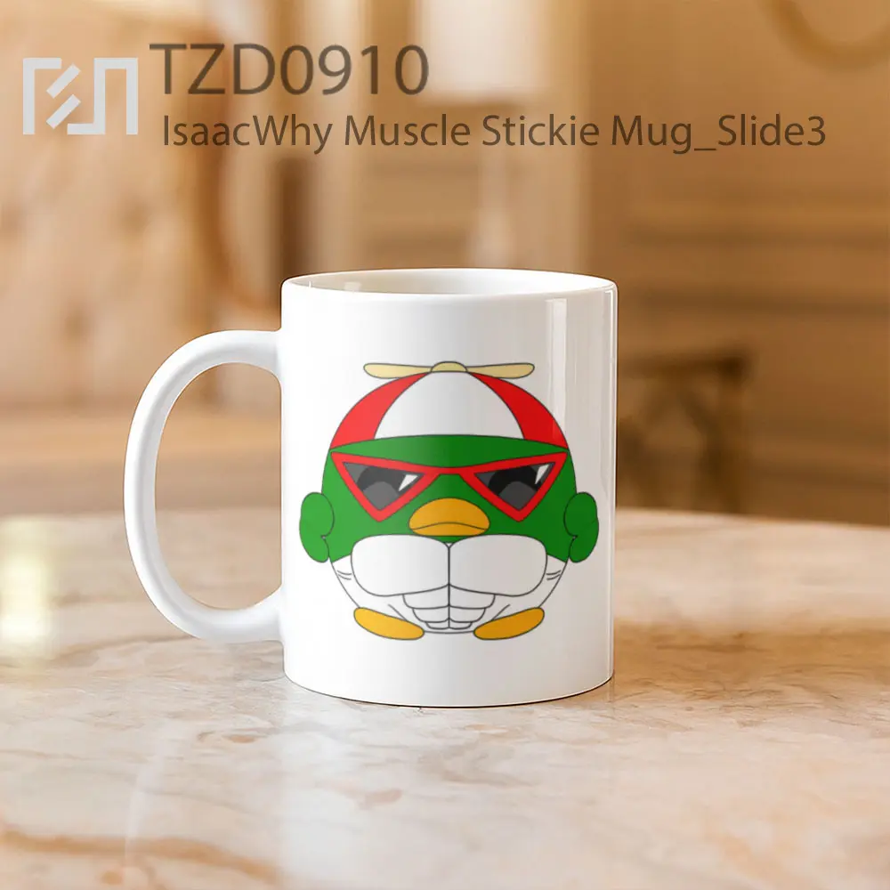 IsaacWhy Muscle Stickie Mug - All-side / Desain