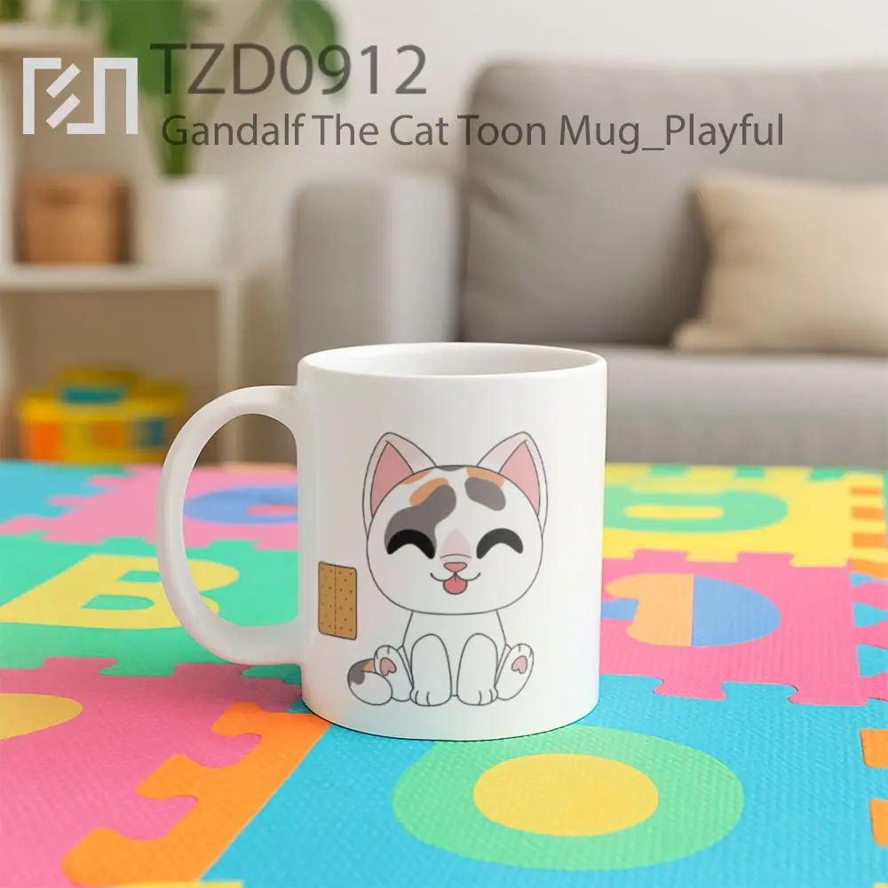 Gandalf The Cat Toon Mug - All-side / Desain