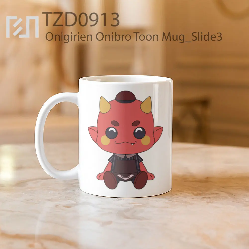 Onigirien Onibro Toon Mug - All-side / Desain