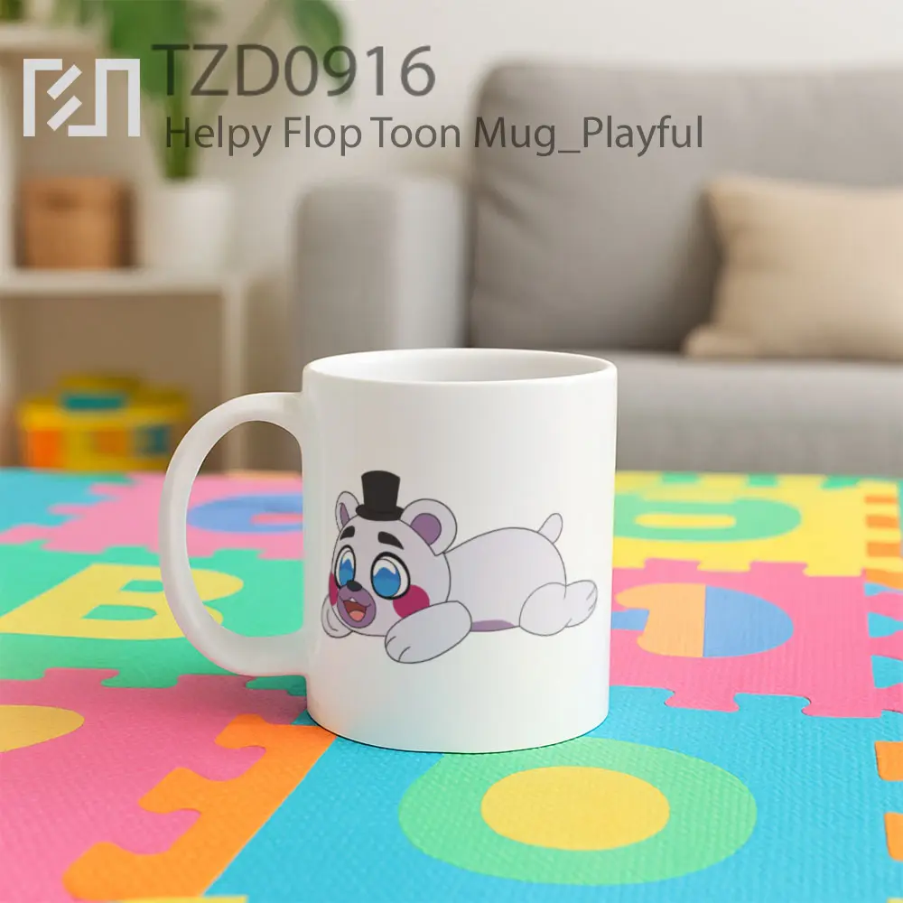 Helpy Flop Toon Mug - All-side / Desain