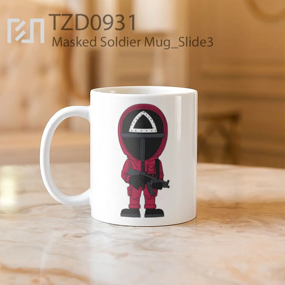 Masked Soldier Mug - All-side / Desain
