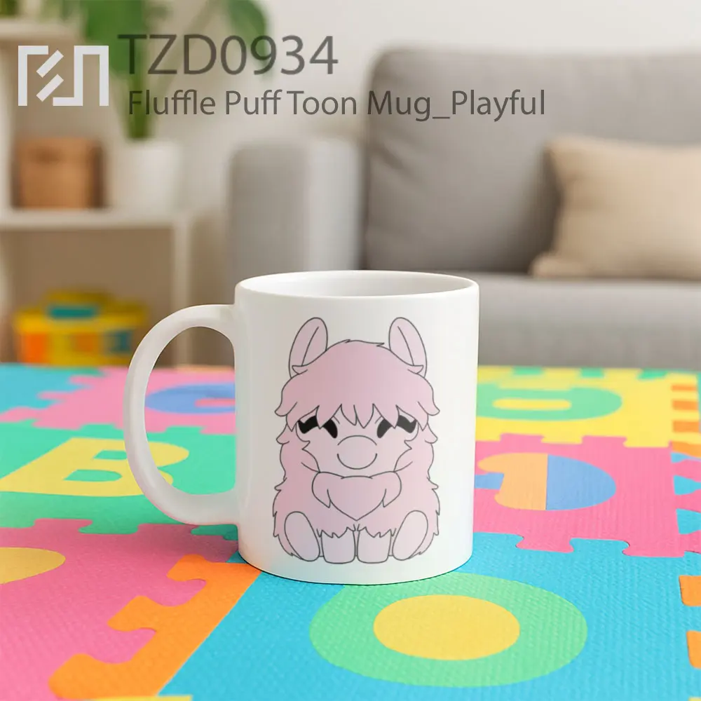 Fluffle Puff Toon Mug - All-side / Desain