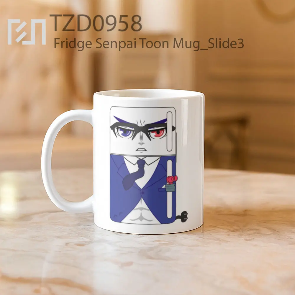 Fridge Senpai Toon Mug - All-side / Desain
