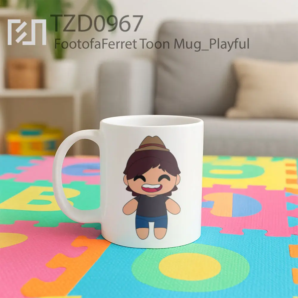 FootofaFerret Toon Mug - All-side / Desain