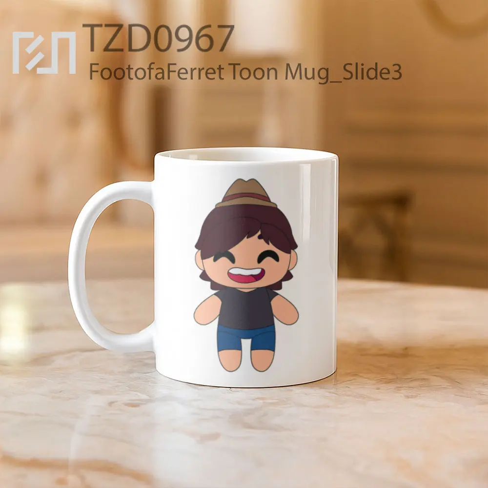 FootofaFerret Toon Mug - All-side / Desain