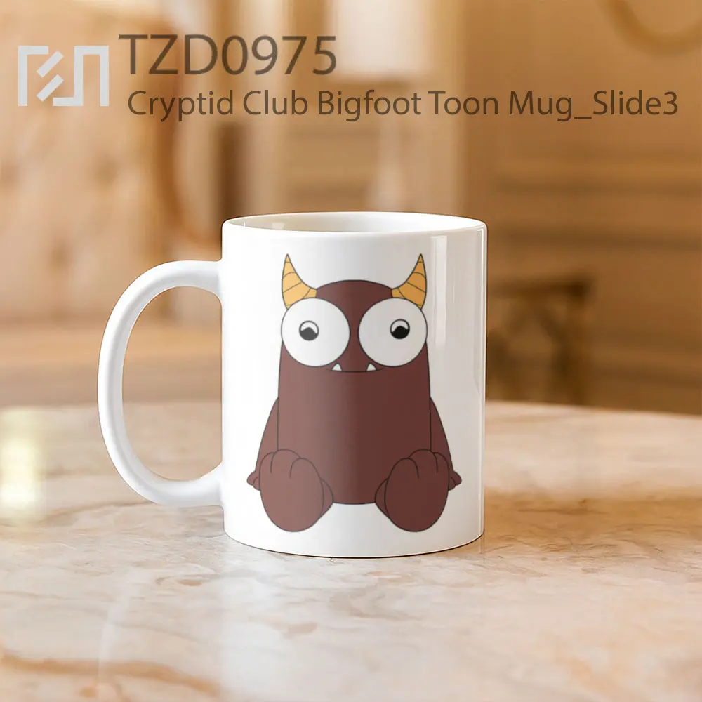 Cryptid Club Bigfoot Toon Mug - All-side / Desain