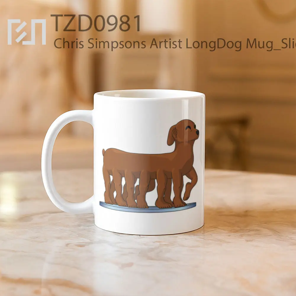 Chris Simpsons Artist LongDog Mug - All-side / Desain