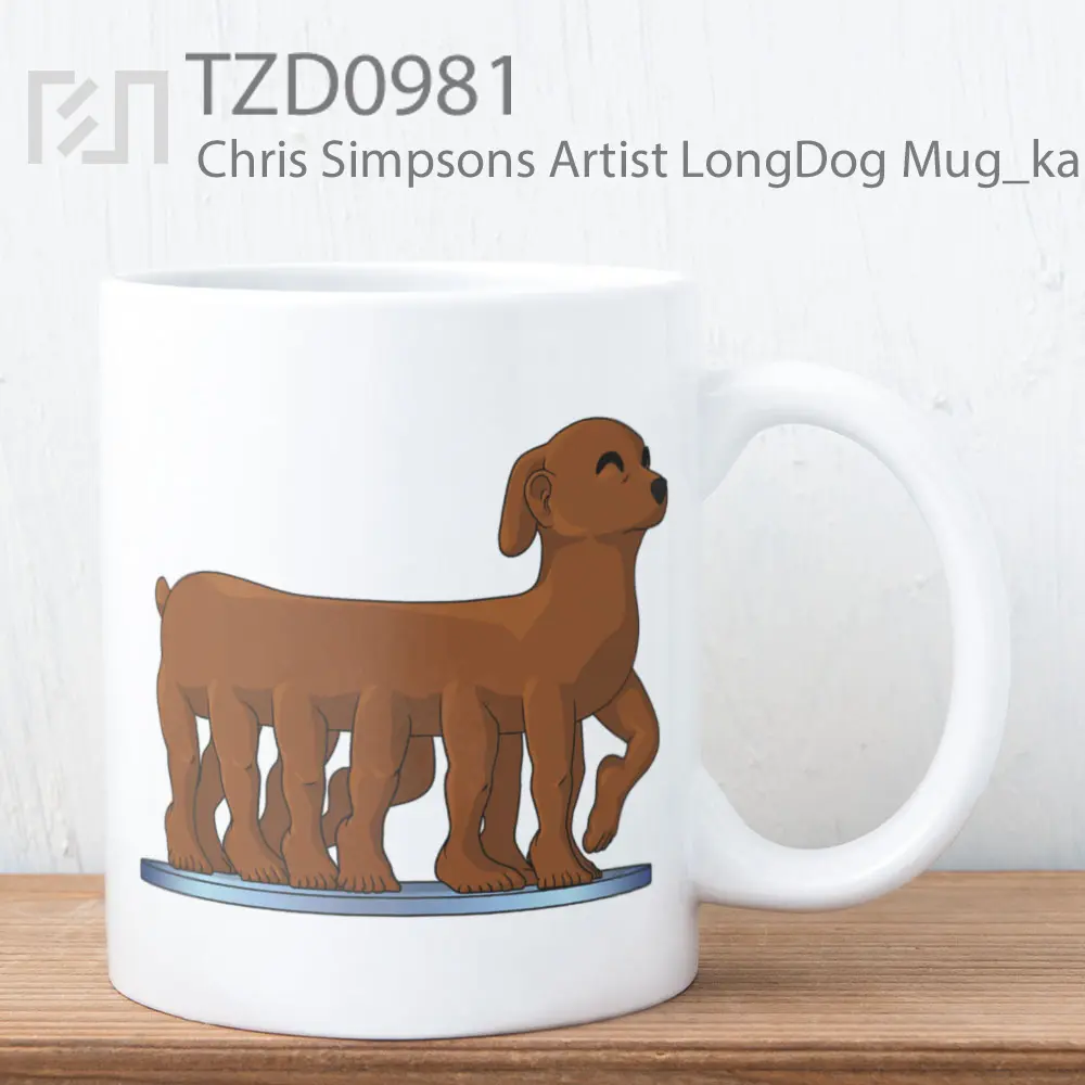 Chris Simpsons Artist LongDog Mug