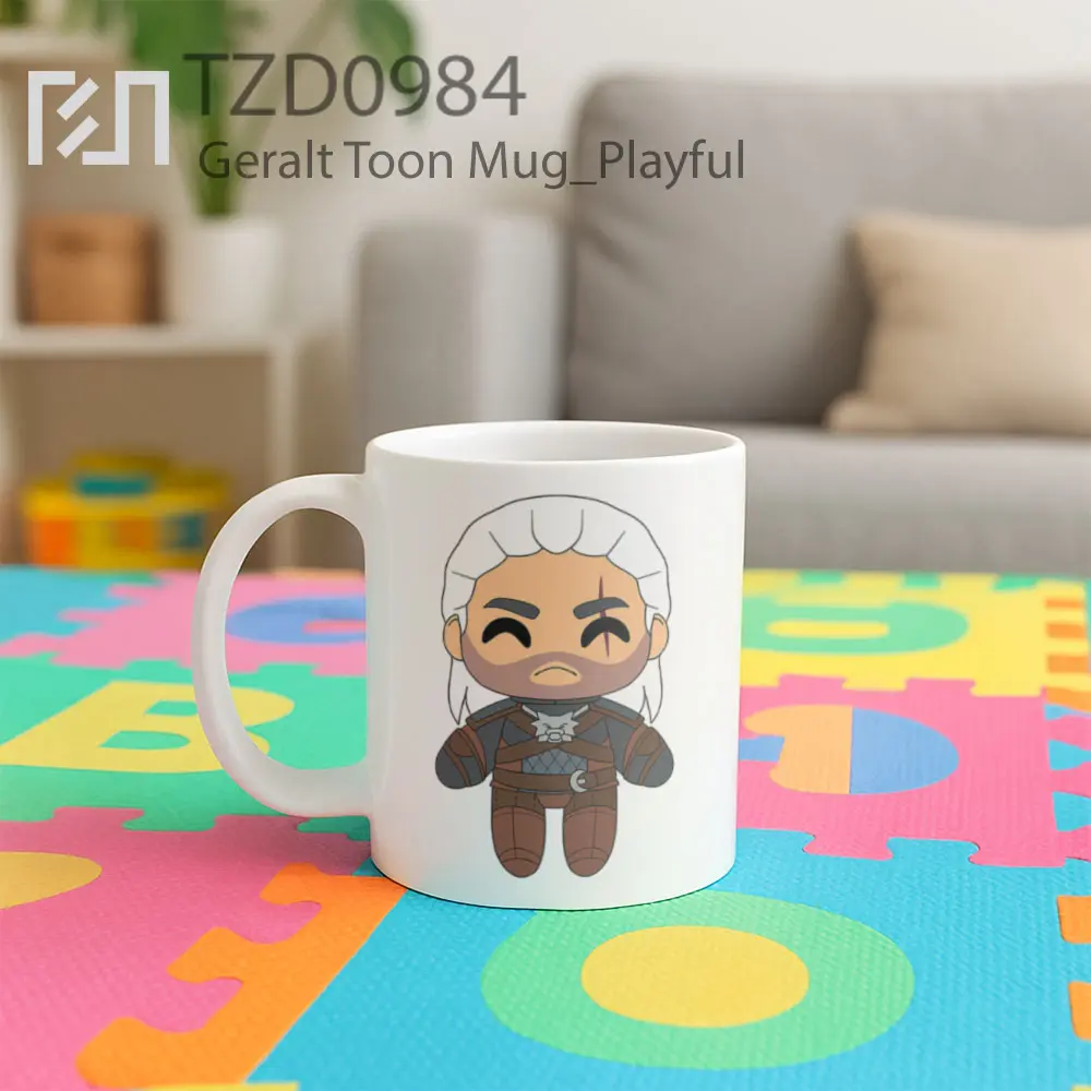 Geralt Toon Mug - All-side / Desain