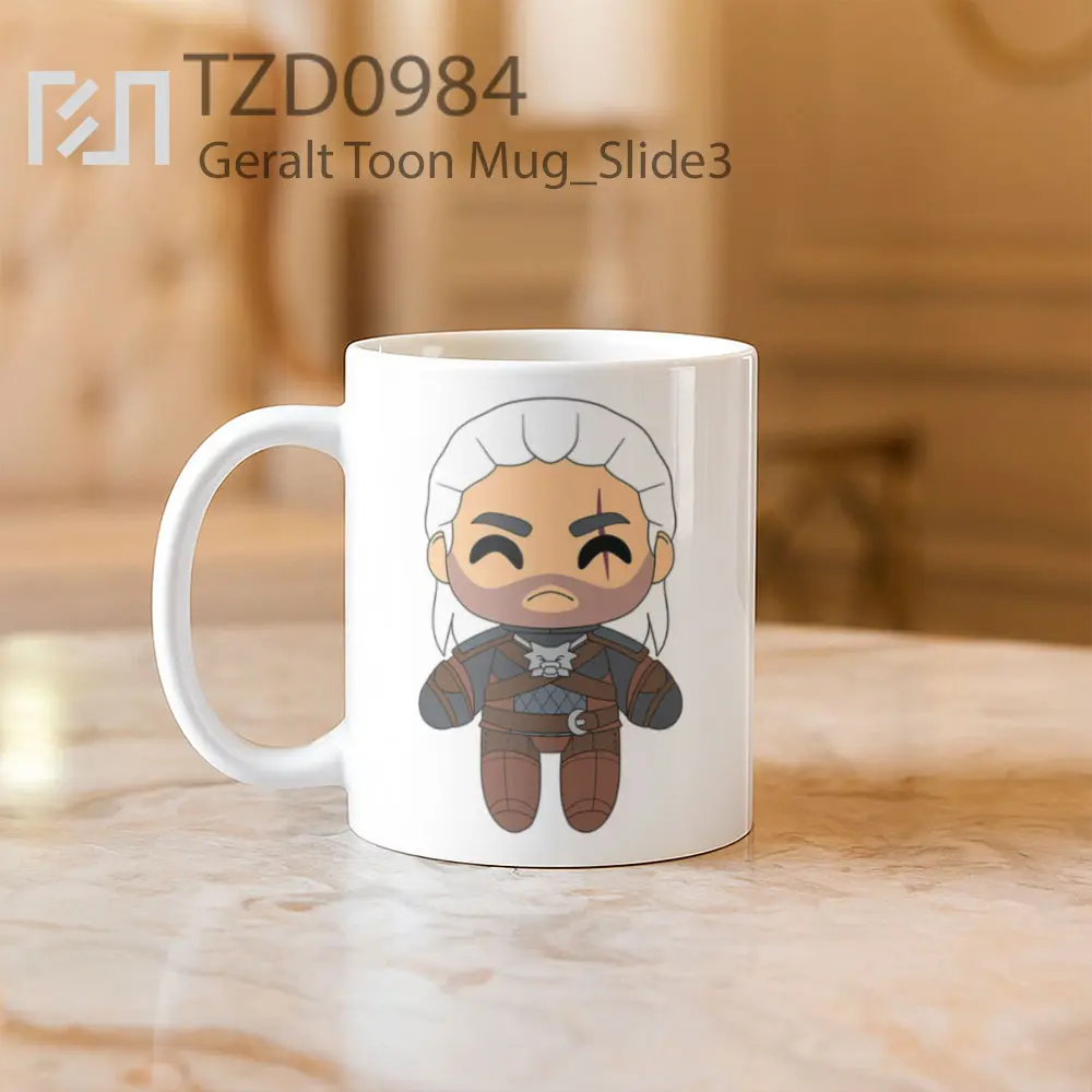Geralt Toon Mug - All-side / Desain