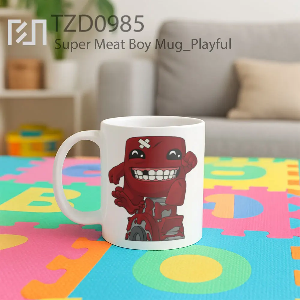 Super Meat Boy Mug - All-side / Desain