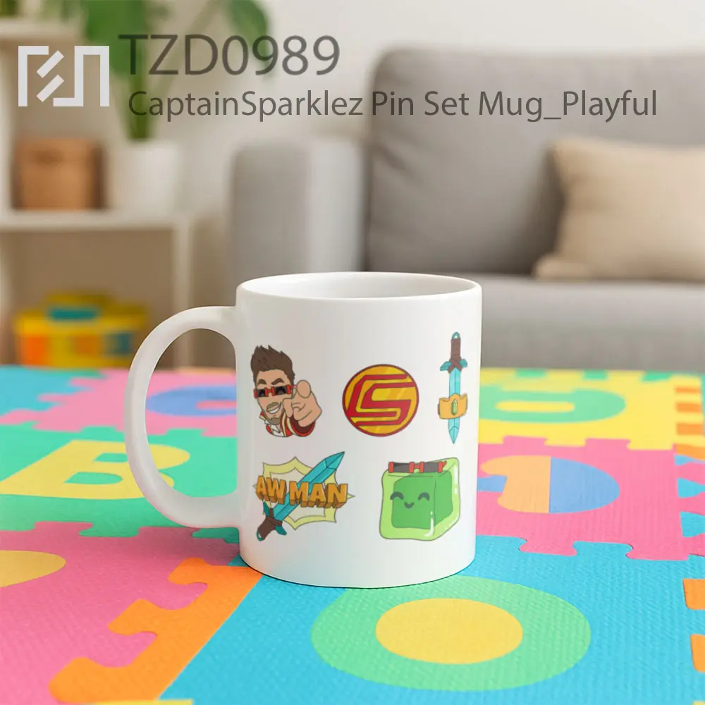 CaptainSparklez Pin Set Mug - All-side / Desain