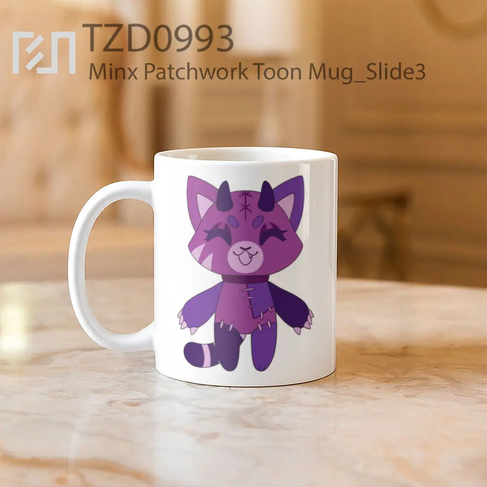 Minx Patchwork Toon Mug - All-side / Desain