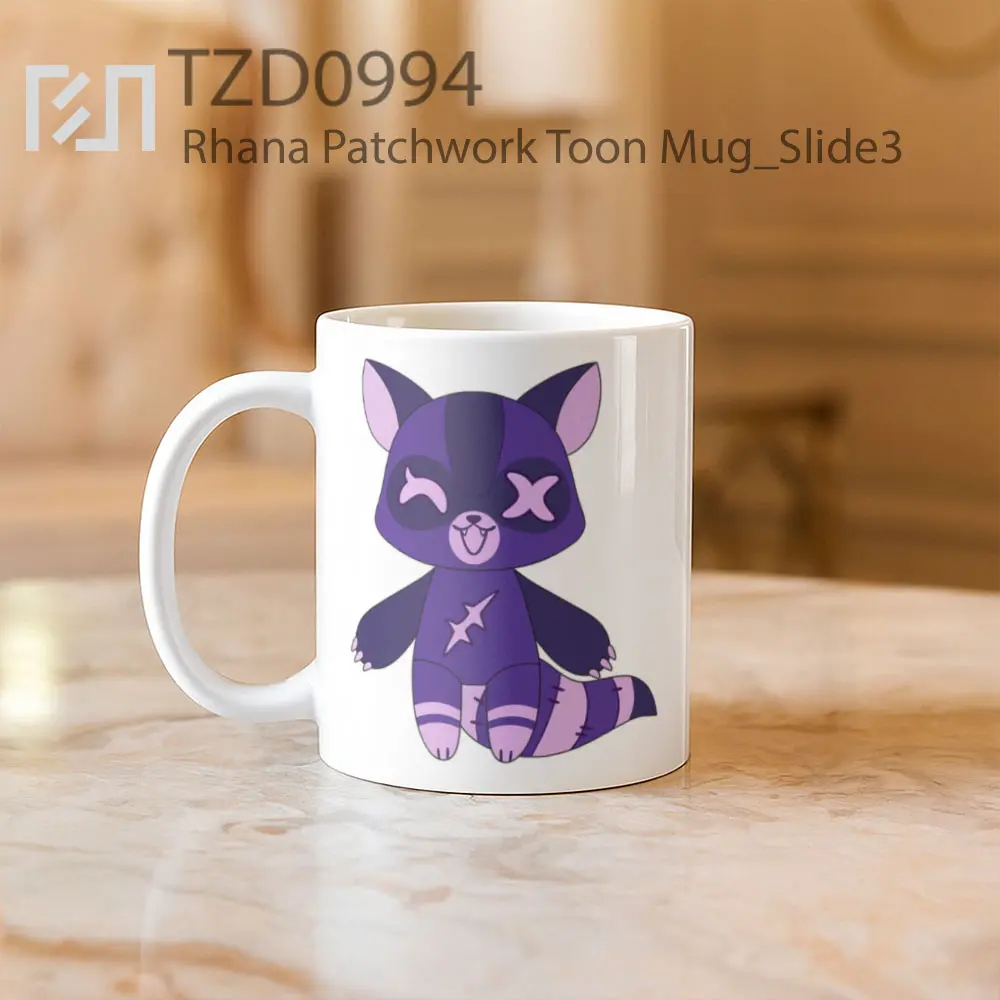 Rhana Patchwork Toon Mug - All-side / Desain