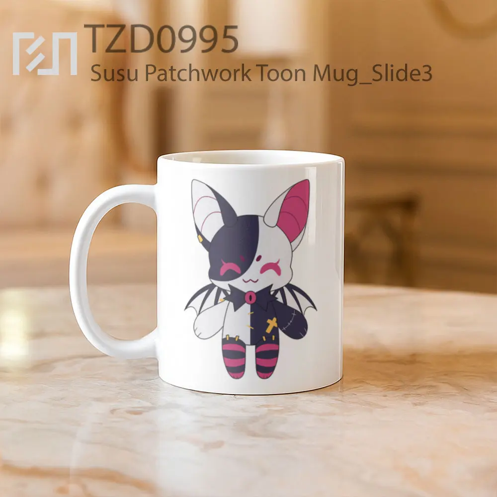Susu Patchwork Toon Mug - All-side / Desain
