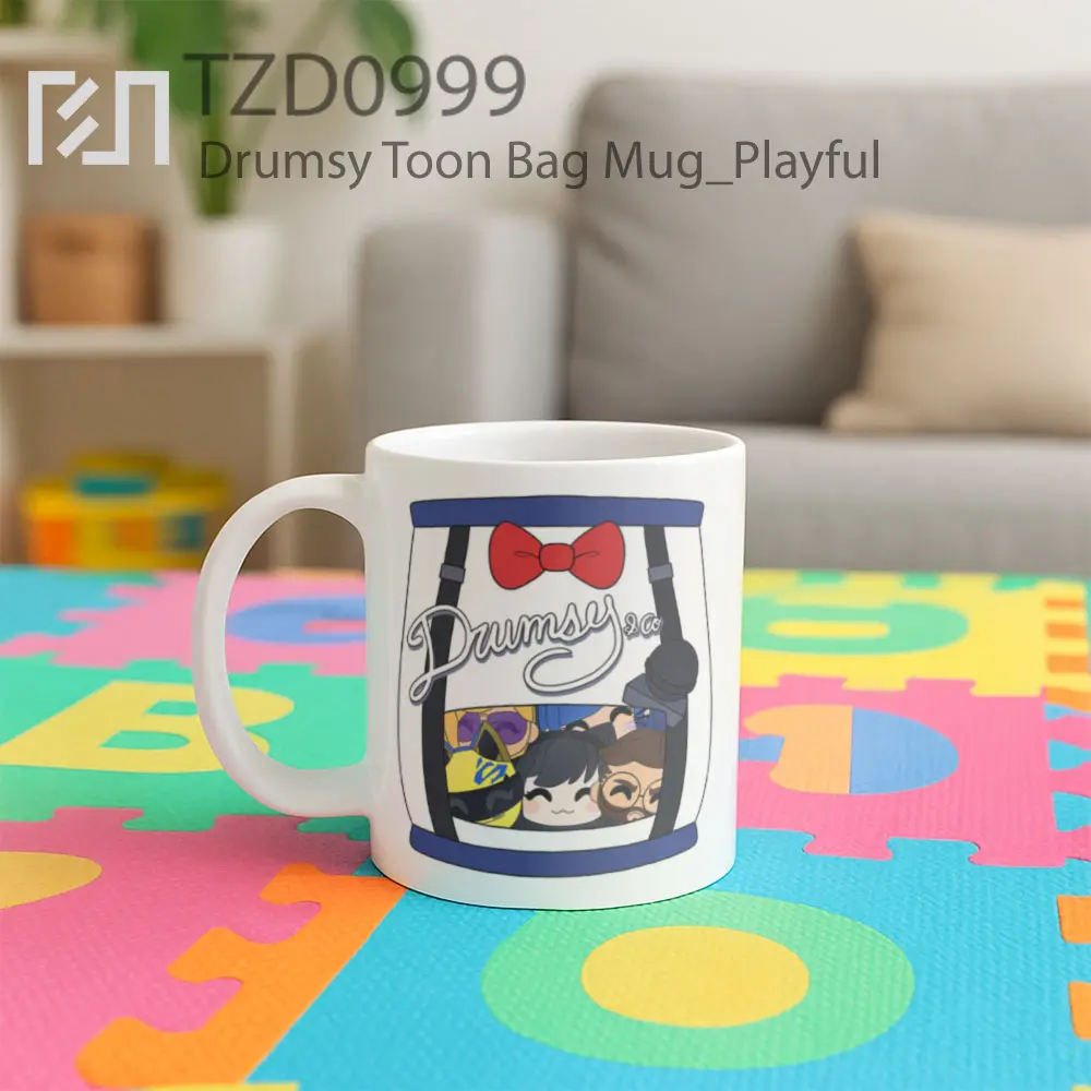 Drumsy Toon Bag Mug - All-side / Desain