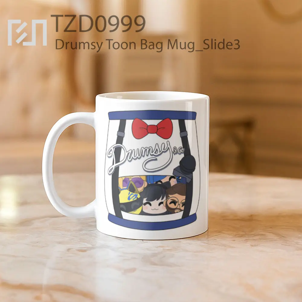 Drumsy Toon Bag Mug - All-side / Desain