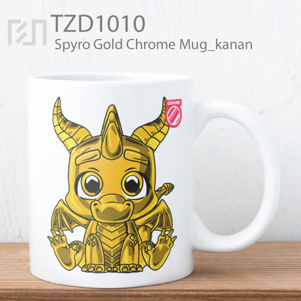 Spyro Gold Chrome Mug