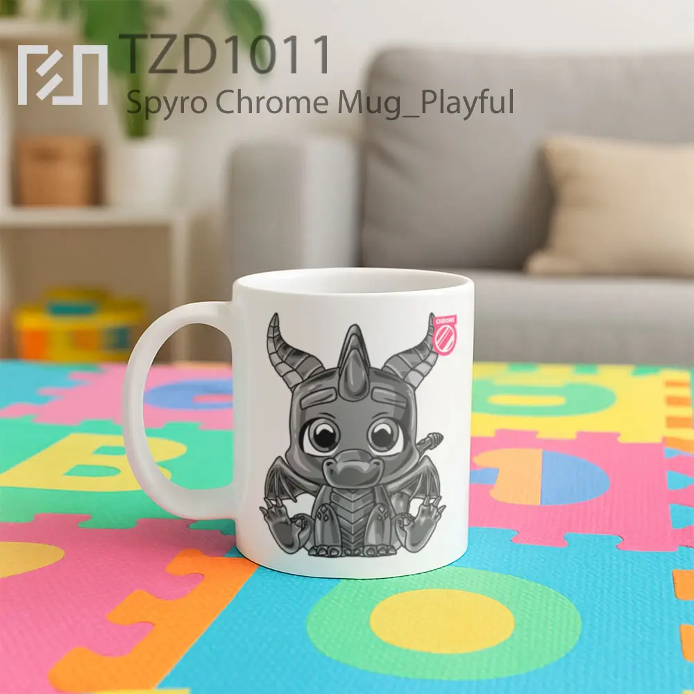 Spyro Chrome Mug - All-side / Desain