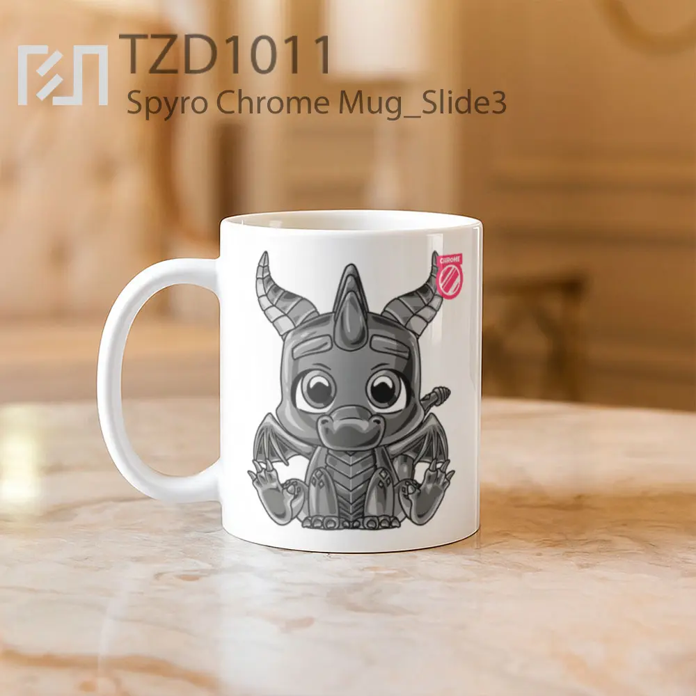 Spyro Chrome Mug - All-side / Desain