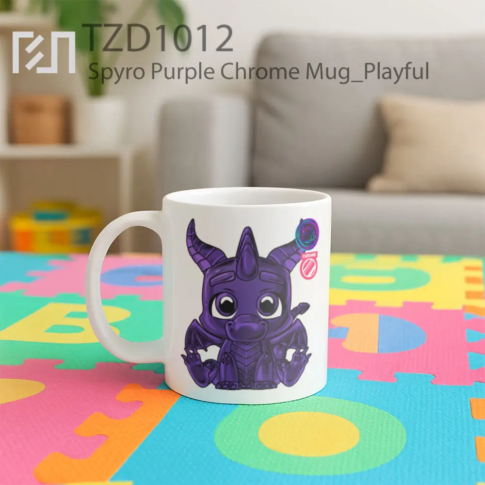 Spyro Purple Chrome Mug - All-side / Desain