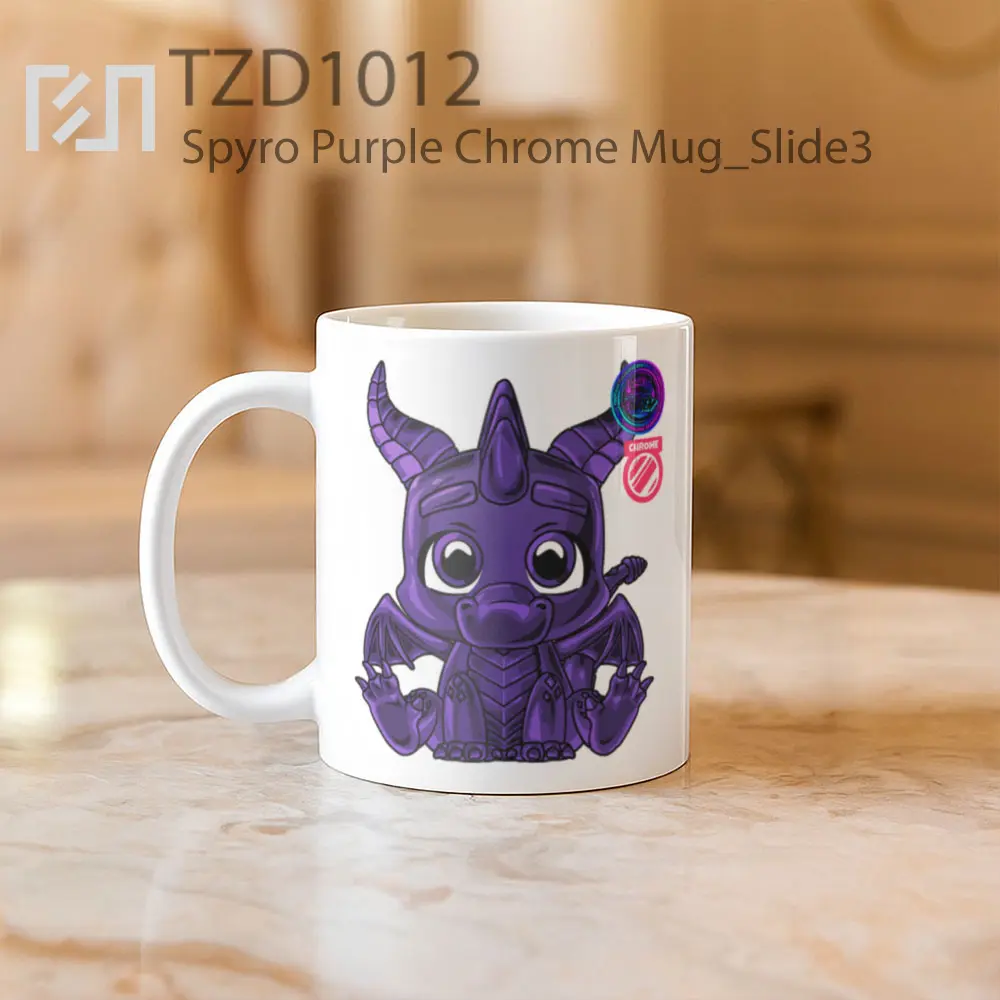 Spyro Purple Chrome Mug - All-side / Desain