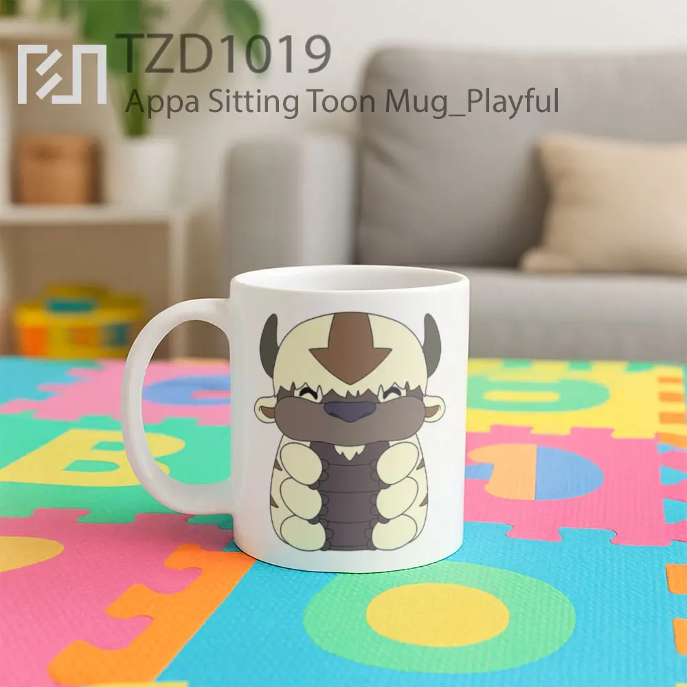 Appa Sitting Toon Mug - All-side / Desain