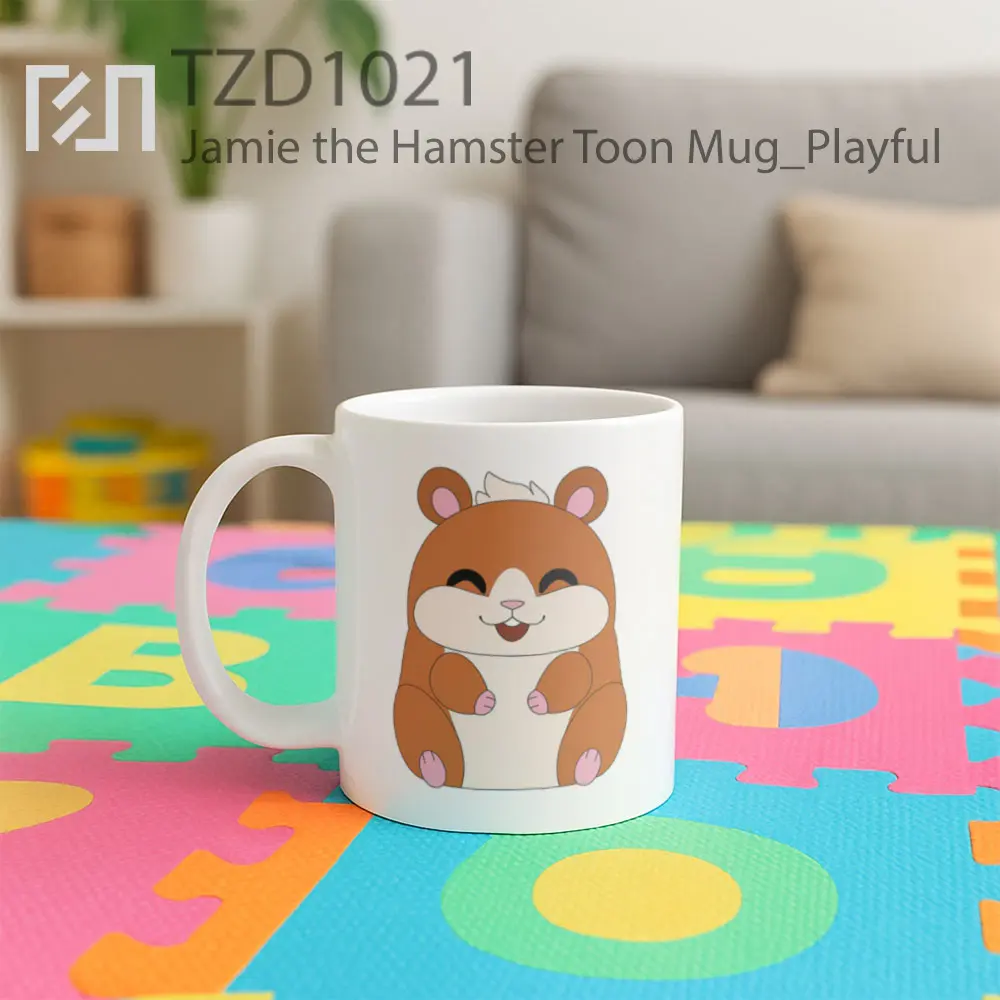 Jamie the Hamster Toon Mug - All-side / Desain