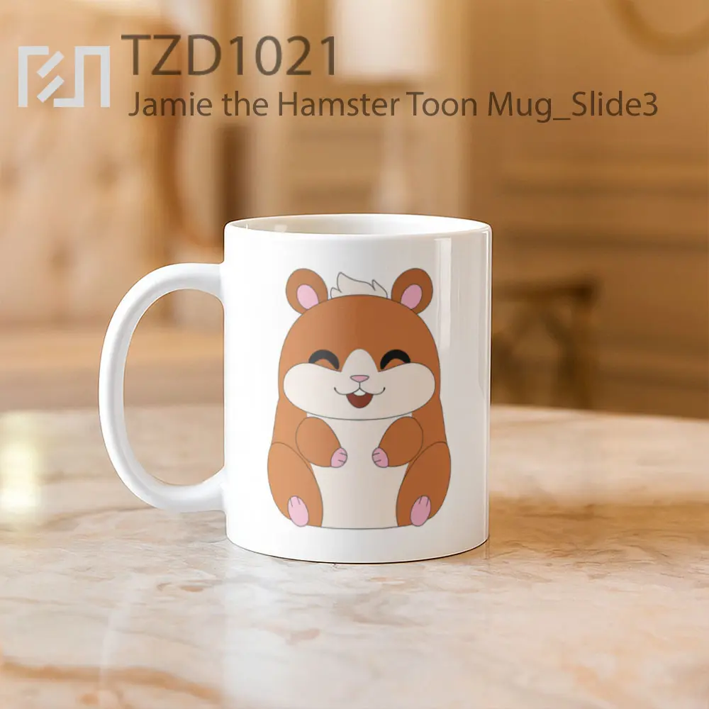 Jamie the Hamster Toon Mug - All-side / Desain