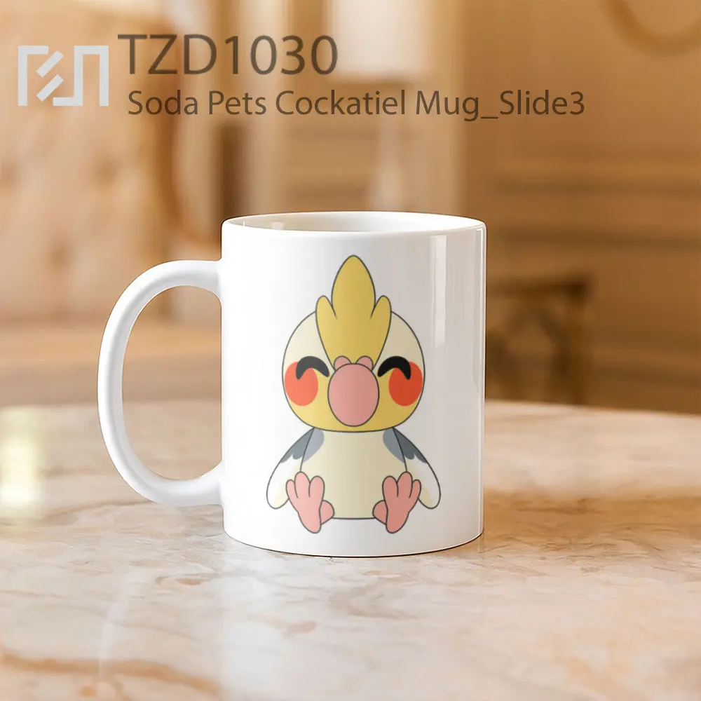 Soda Pets Cockatiel Mug - All-side / Desain