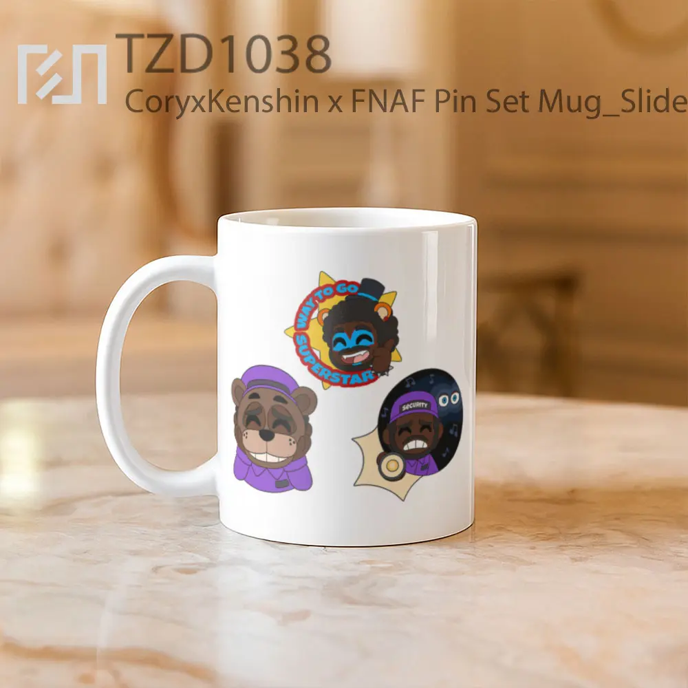 CoryxKenshin x FNAF Pin Set Mug - All-side / Desain