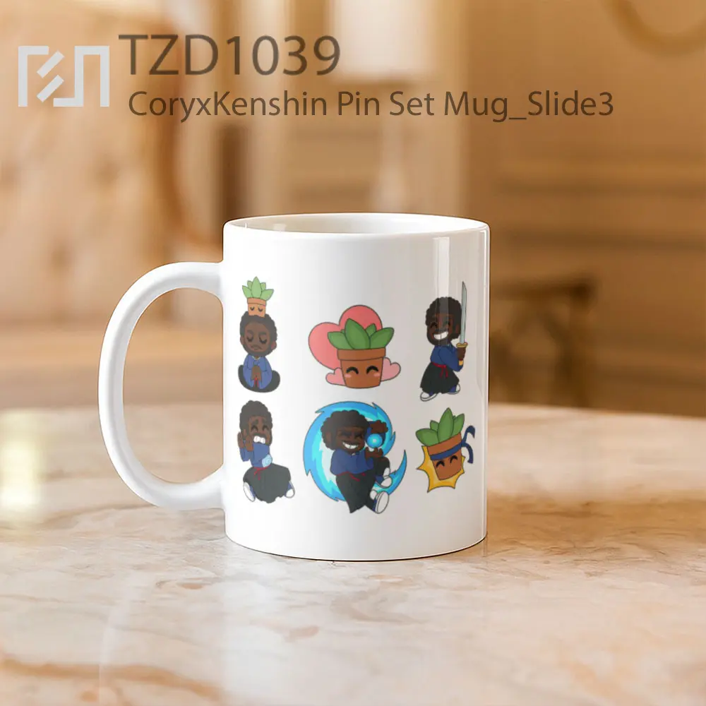 CoryxKenshin Pin Set Mug - All-side / Desain