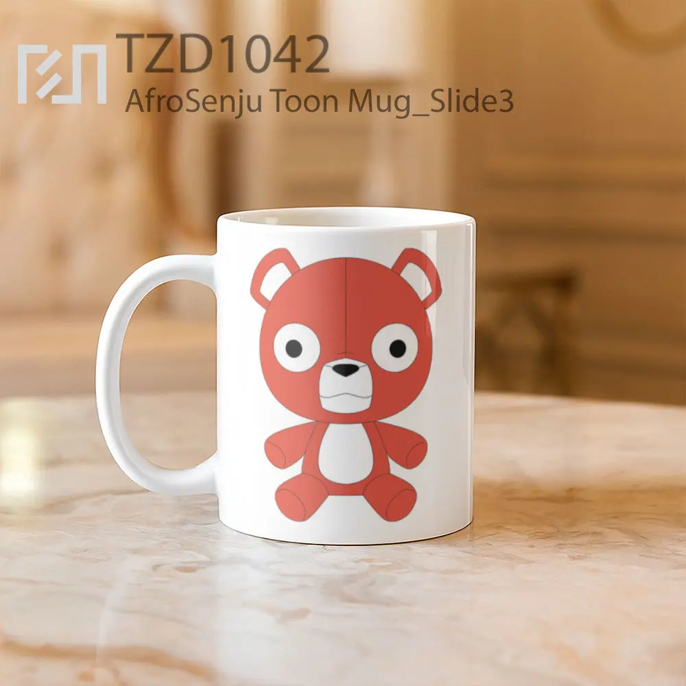 AfroSenju Toon Mug - All-side / Desain