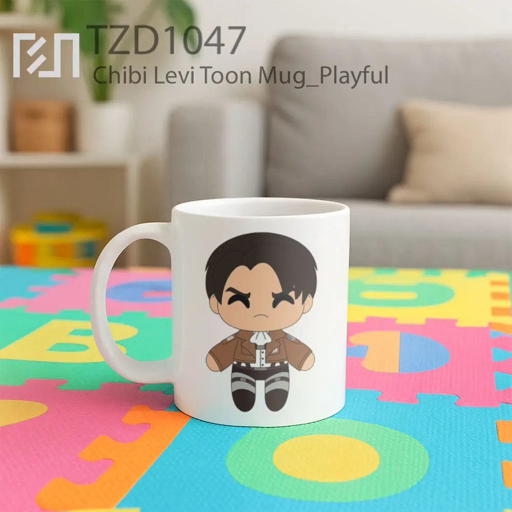 Chibi Levi Toon Mug - All-side / Desain