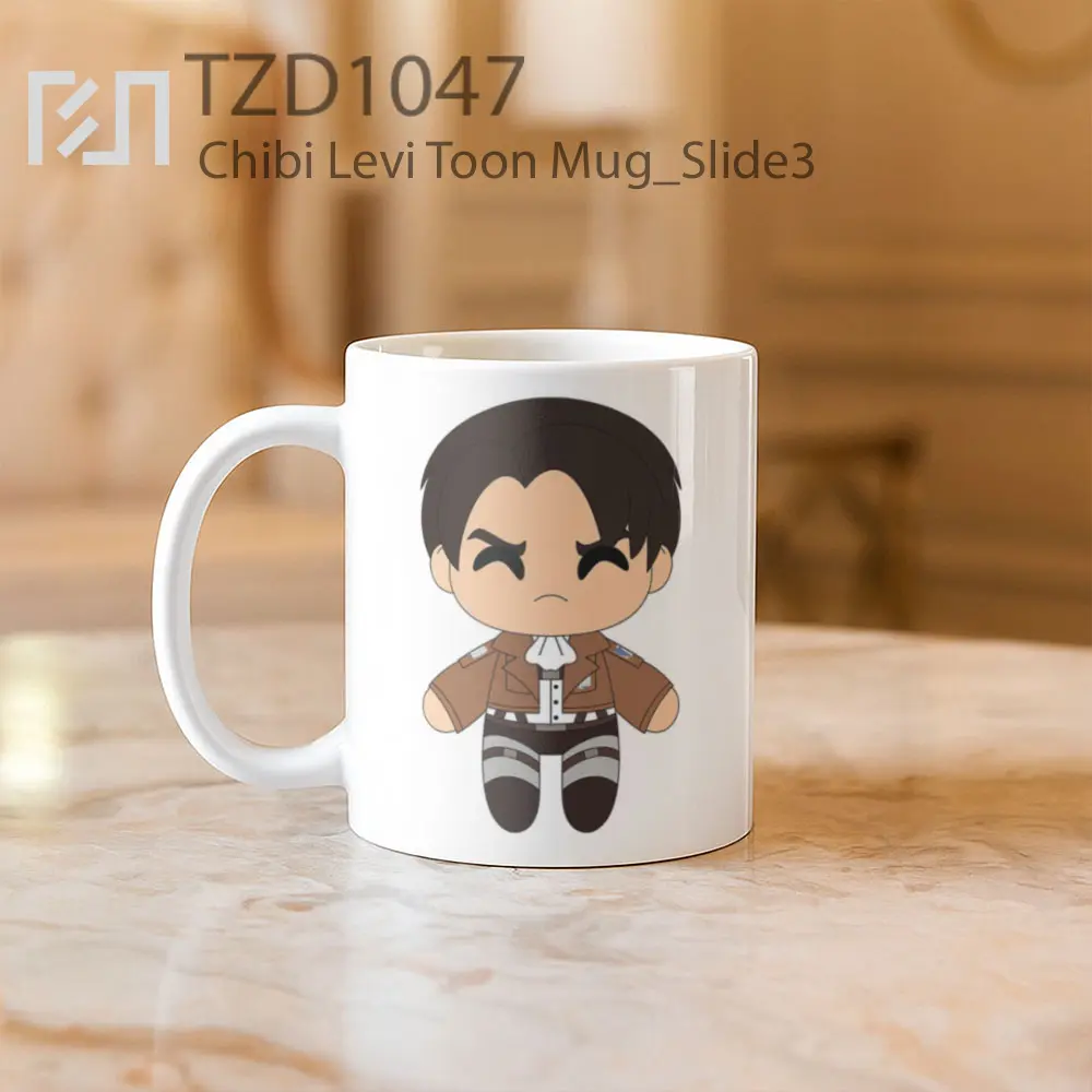 Chibi Levi Toon Mug - All-side / Desain