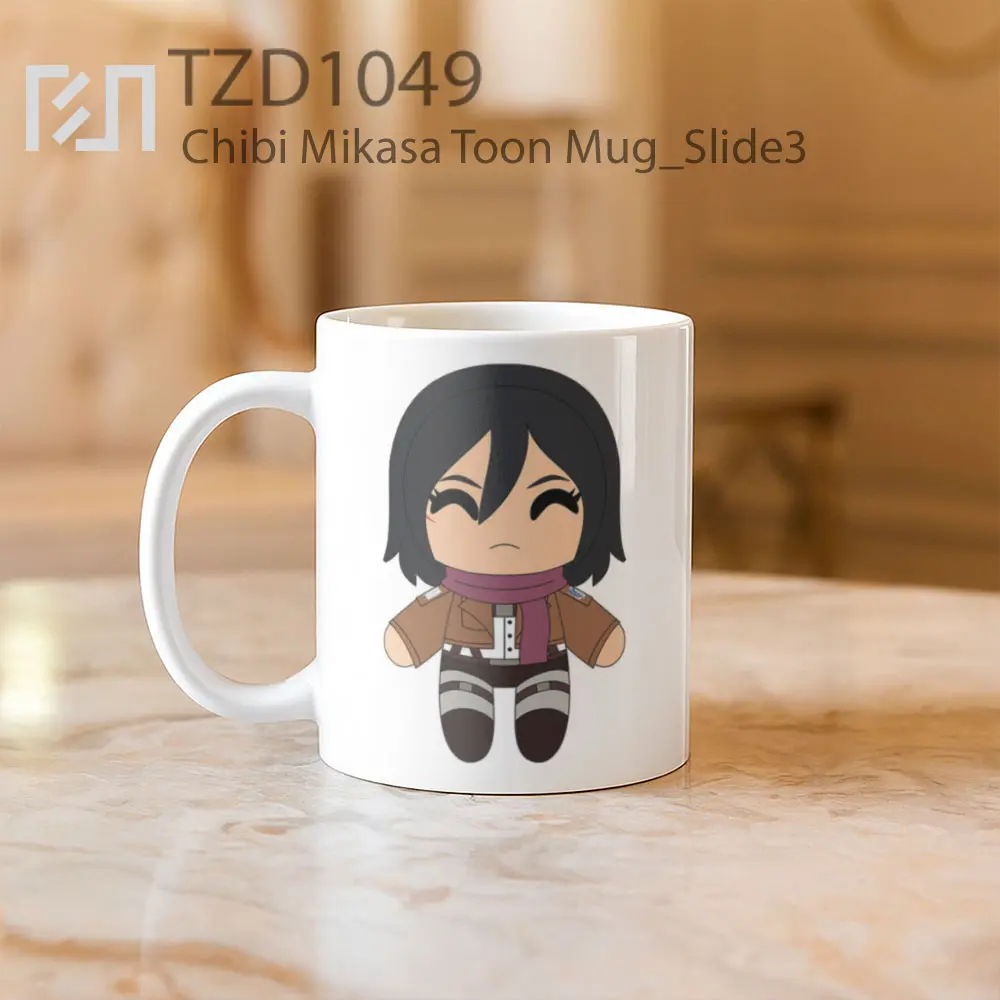 Chibi Mikasa Toon Mug - All-side / Desain