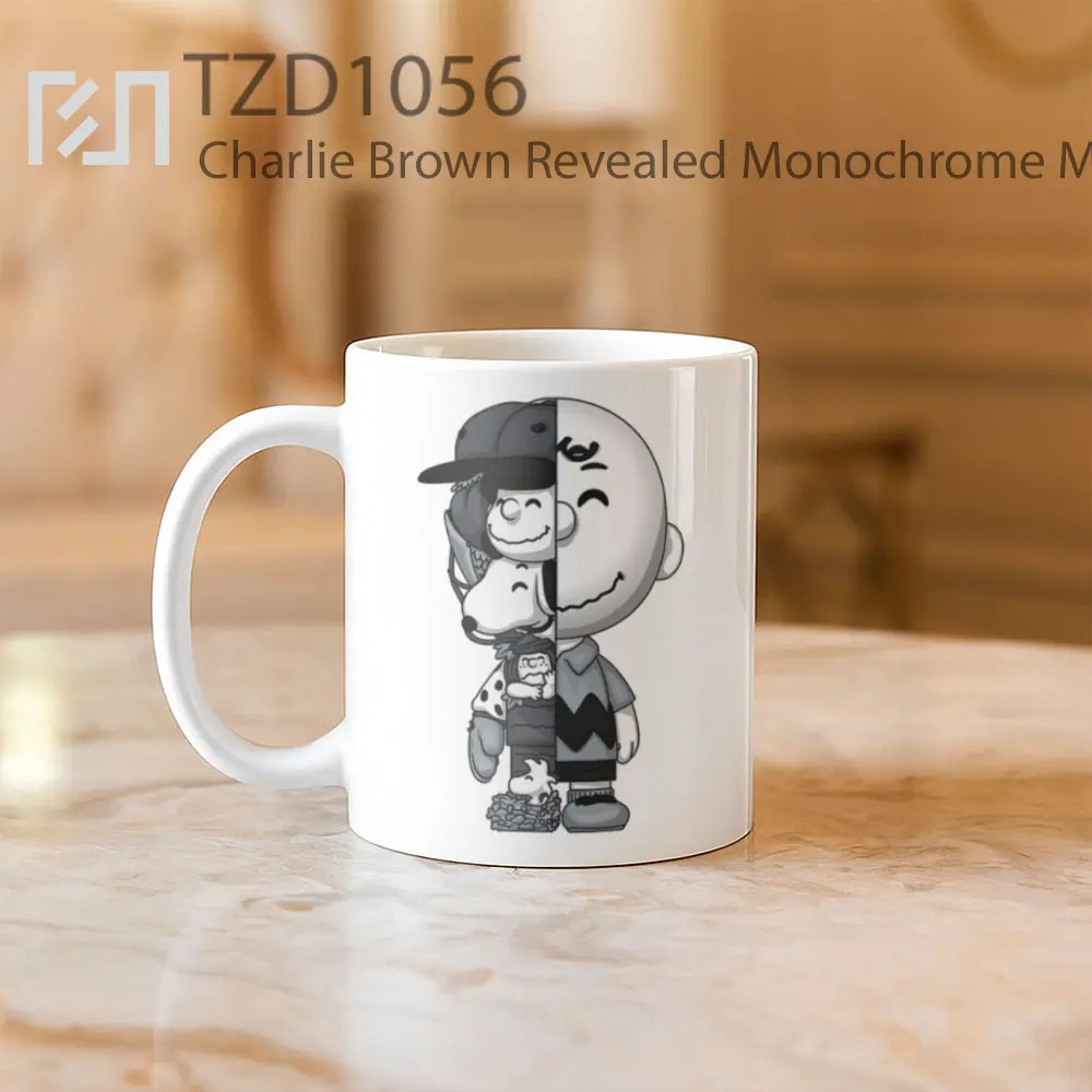 Charlie Brown Revealed Monochrome Mug - All-side / Desain