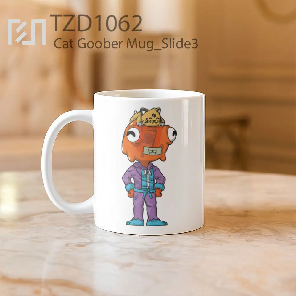 Cat Goober Mug - All-side / Desain