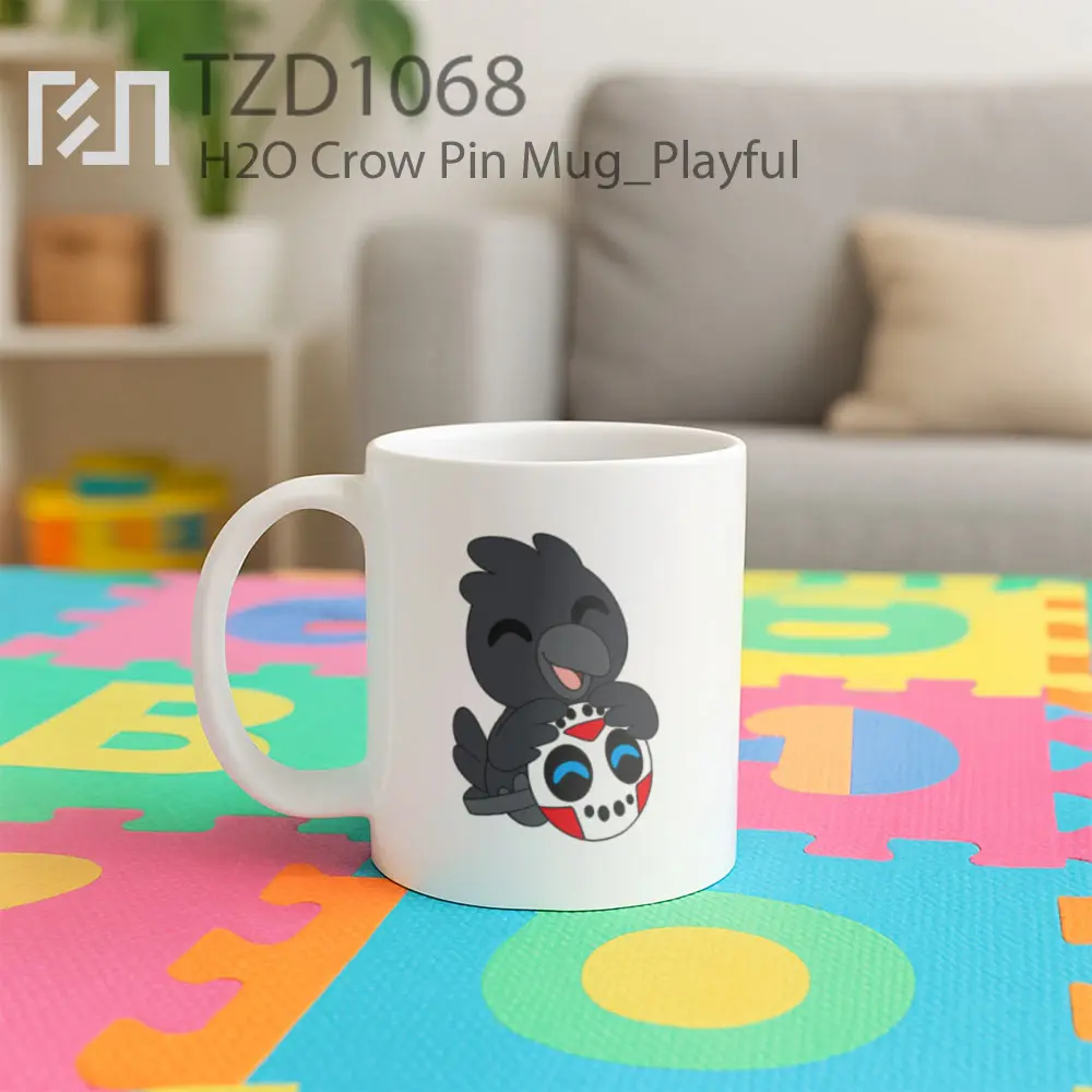 H2O Crow Pin Mug - All-side / Desain