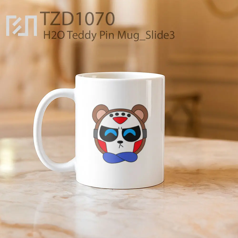 H2O Teddy Pin Mug - All-side / Desain