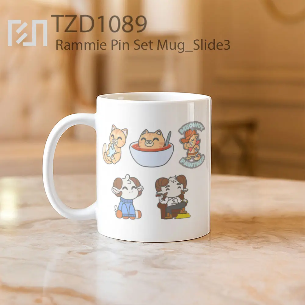 Rammie Pin Set Mug - All-side / Desain