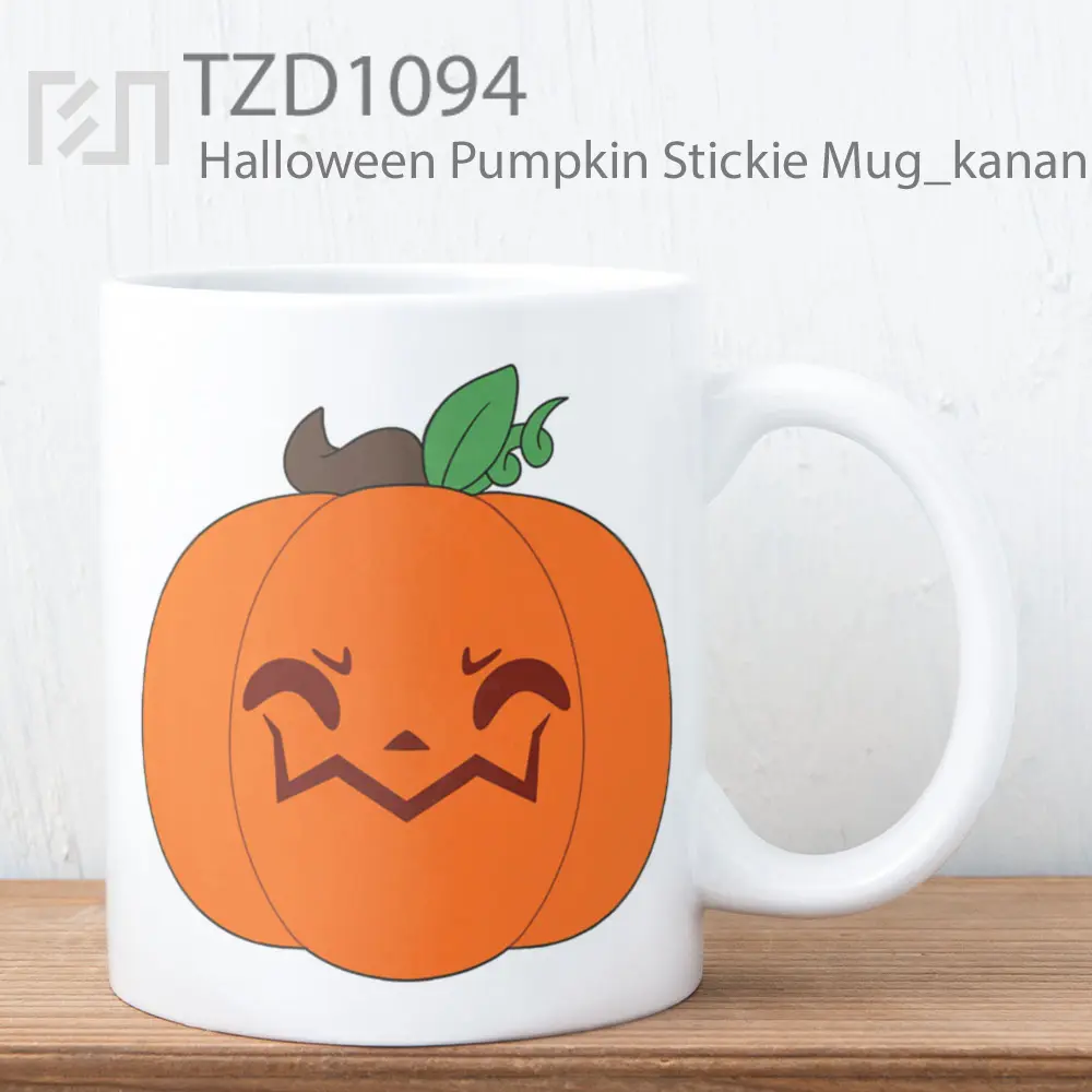 Halloween Pumpkin Stickie Mug