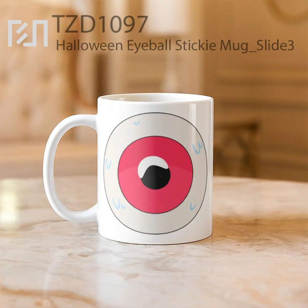 Halloween Eyeball Stickie Mug - All-side / Desain