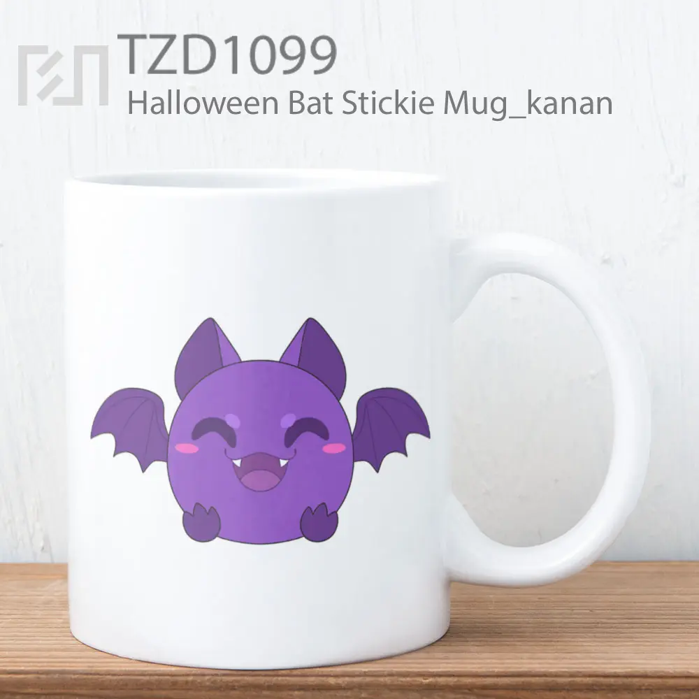 Halloween Bat Stickie Mug