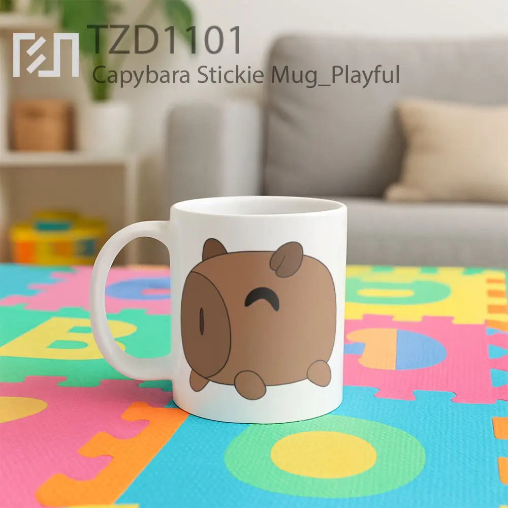 Capybara Stickie Mug - All-side / Desain