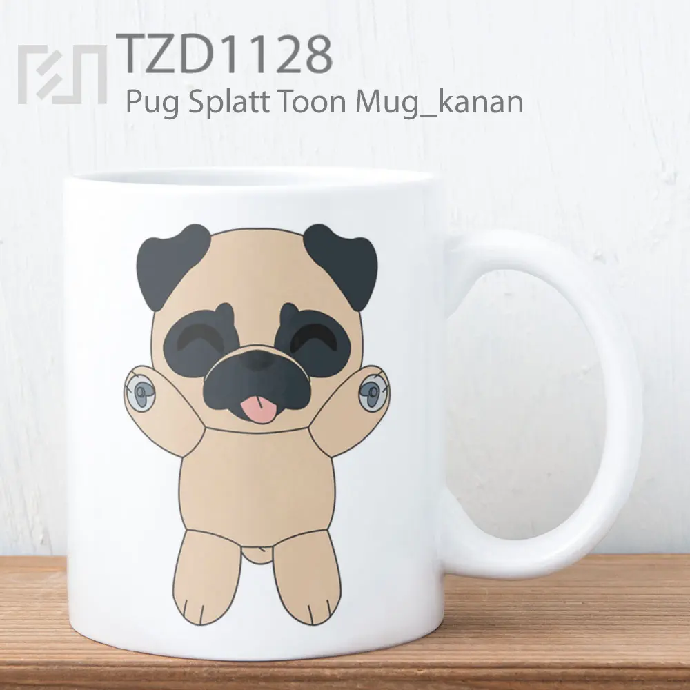 Pug Splatt Toon Mug
