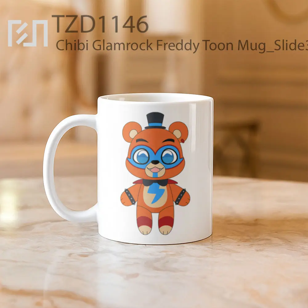 Chibi Glamrock Freddy Toon Mug - All-side / Desain