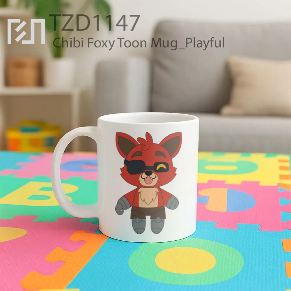 Chibi Foxy Toon Mug - All-side / Desain
